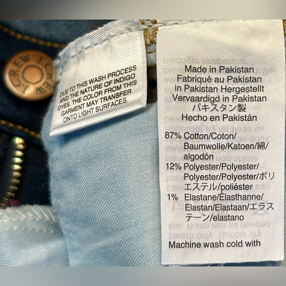 J. Crew Mercantile Midrise Skinny Jean in Signature Stretch, Dark Blue, W29 L28 - Picture 9 of 11